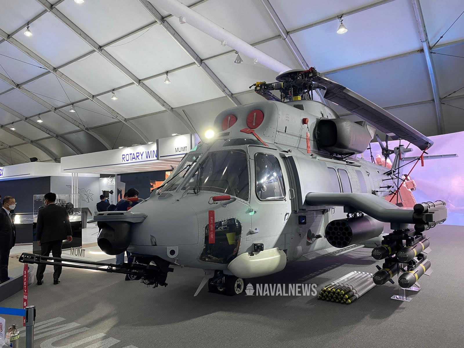 Корейцы показали макет нового боевого вертолета Marine Attack Helicopter, вооруженного опционально ударными беспилотниками