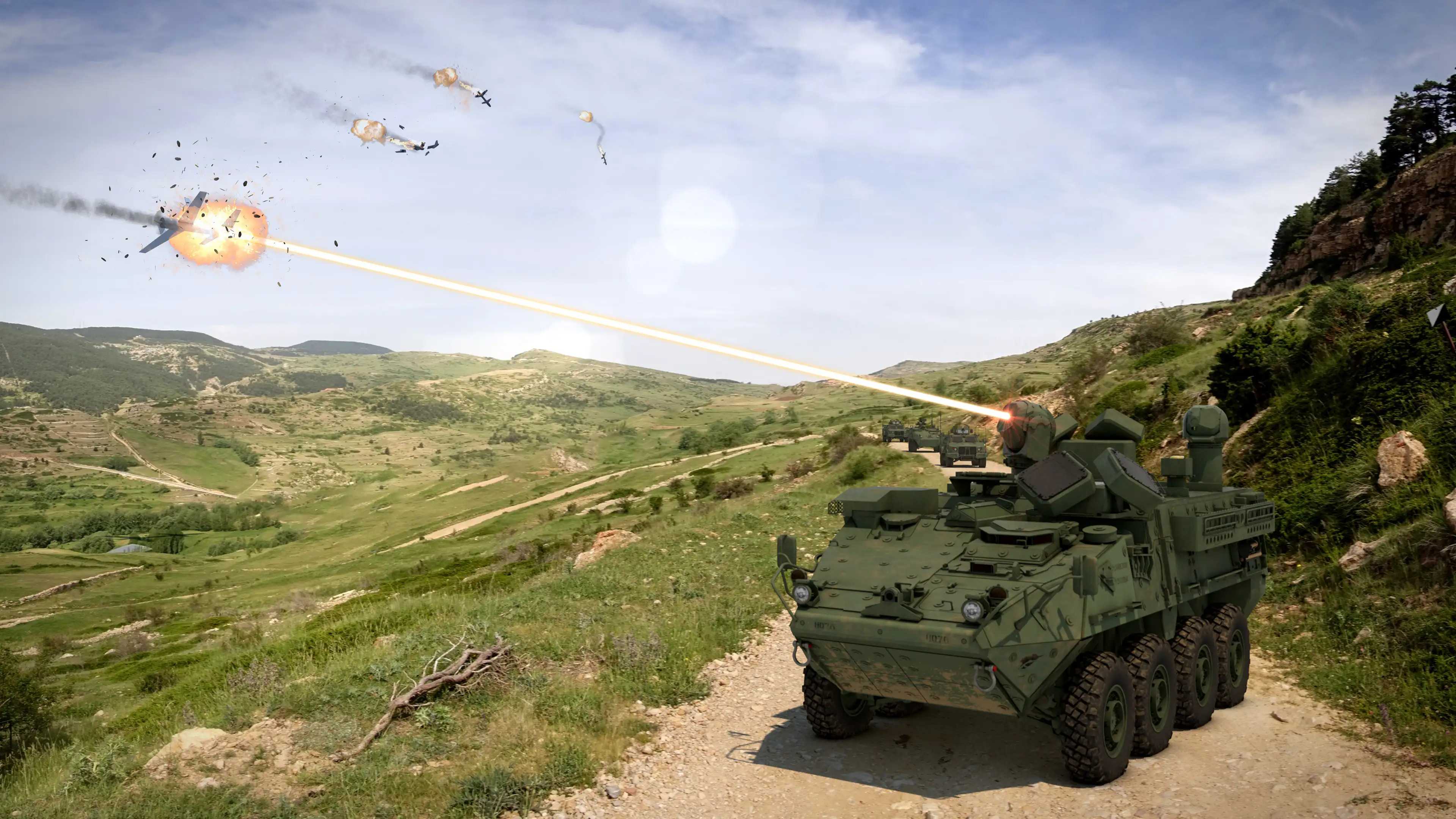 Сухопутные силы США в этом году получат боевую машину Stryker с лазером мощностью 50 киловатт