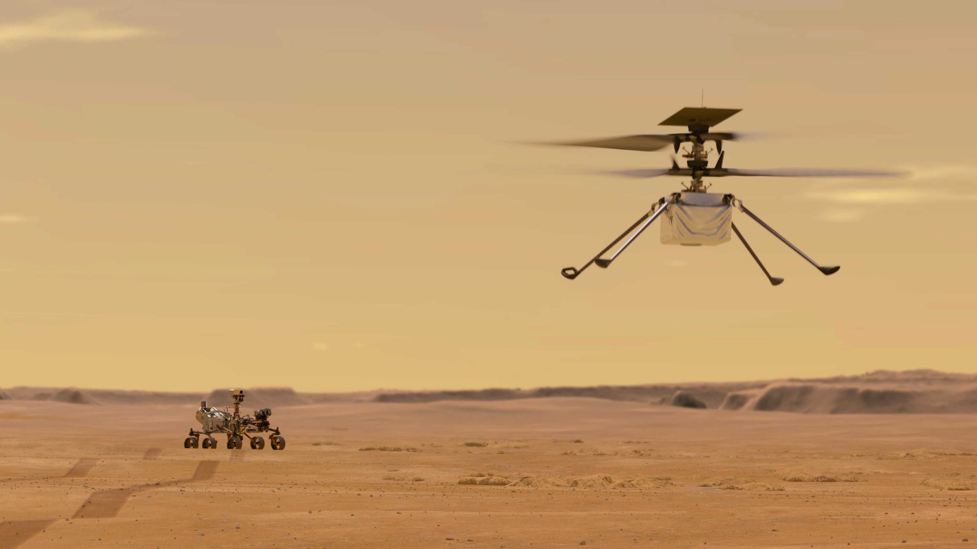 NASA продлило полеты марсианского дрона «Индженьюити» до сентября