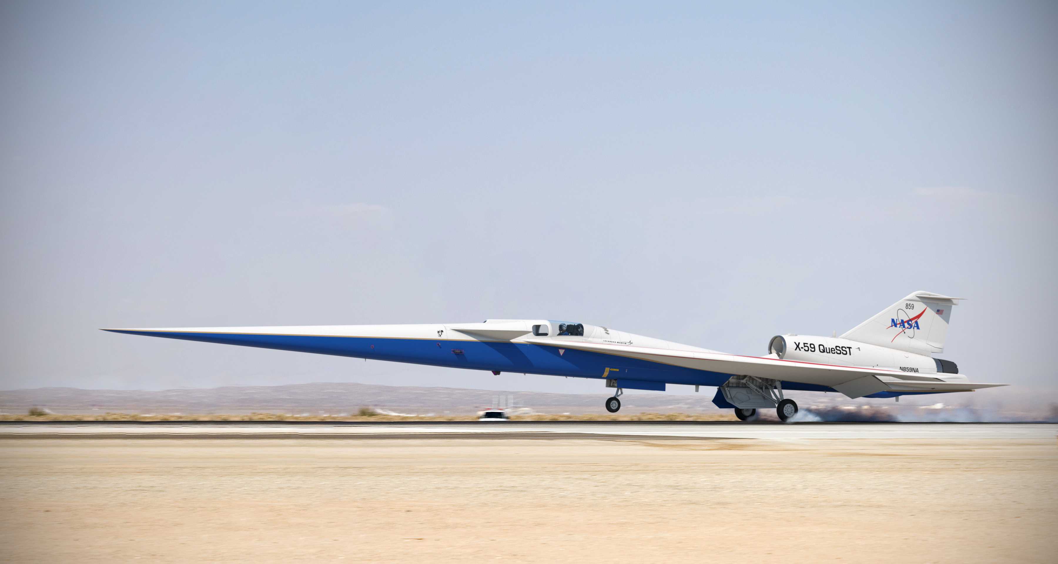 NASA планирует провести испытания экспериментального самолета X-59 над густонаселенными районами