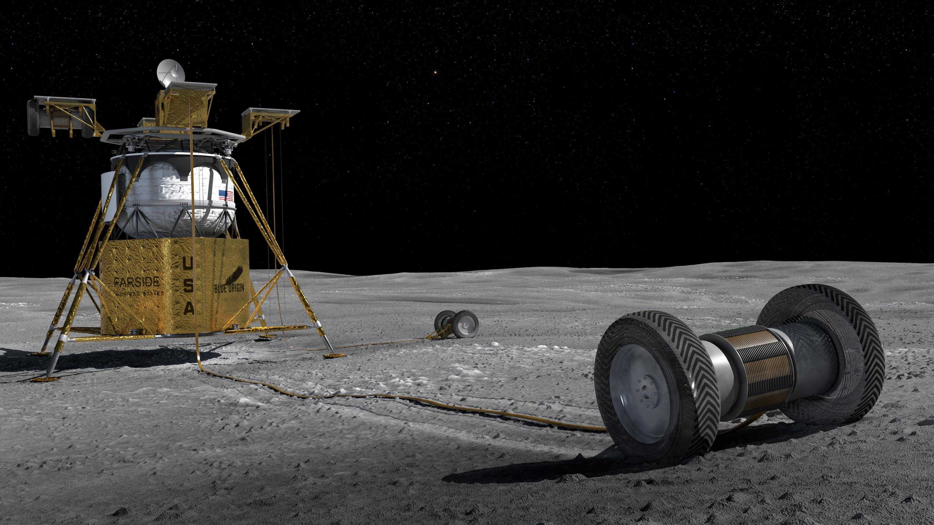Blue Origin планирует разместить массив радиотелескопов FARSIDE на Луне к 2030 году
