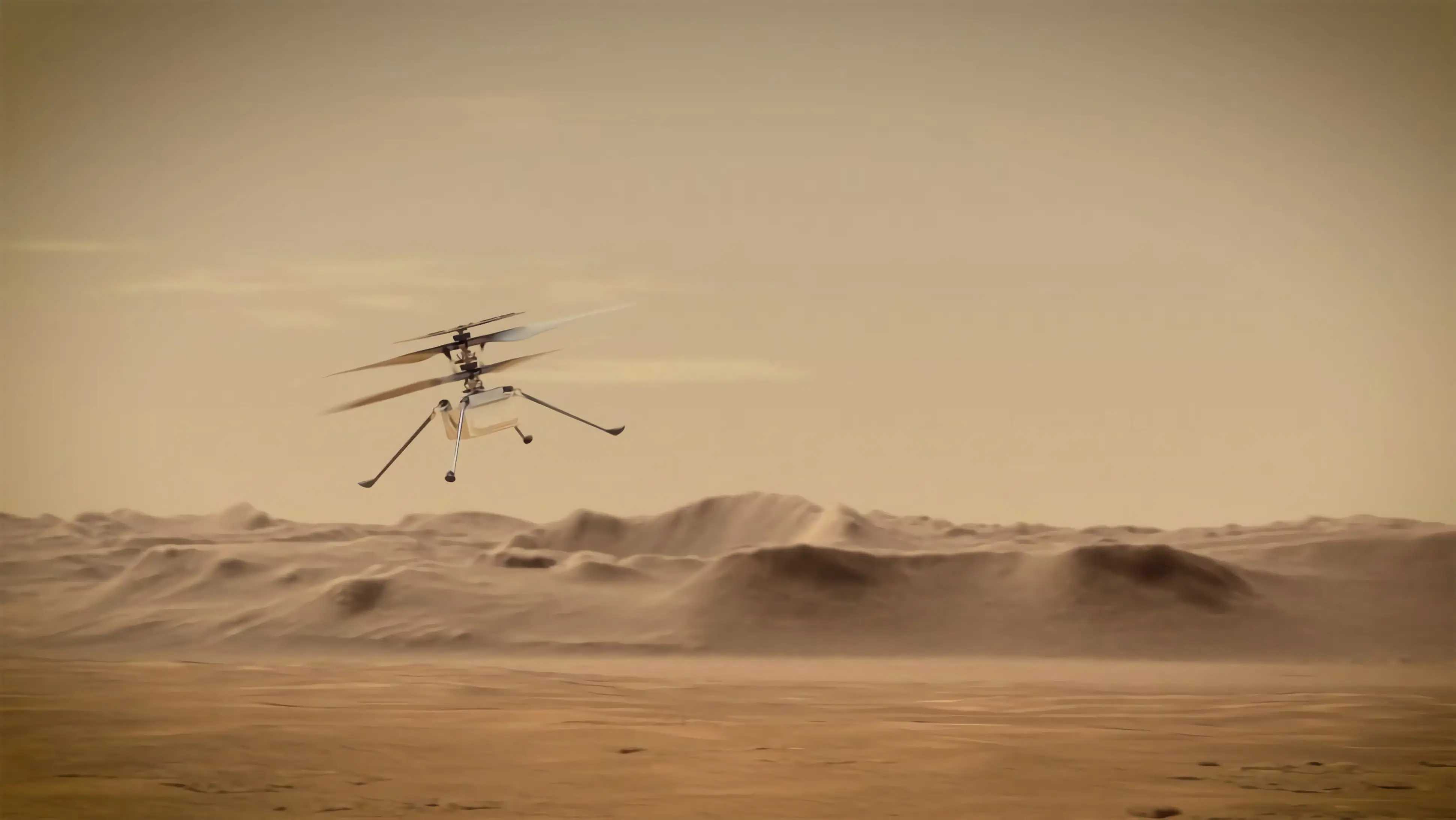 «Индженьюити» прислал видео рекордно далекого полета на Марсе