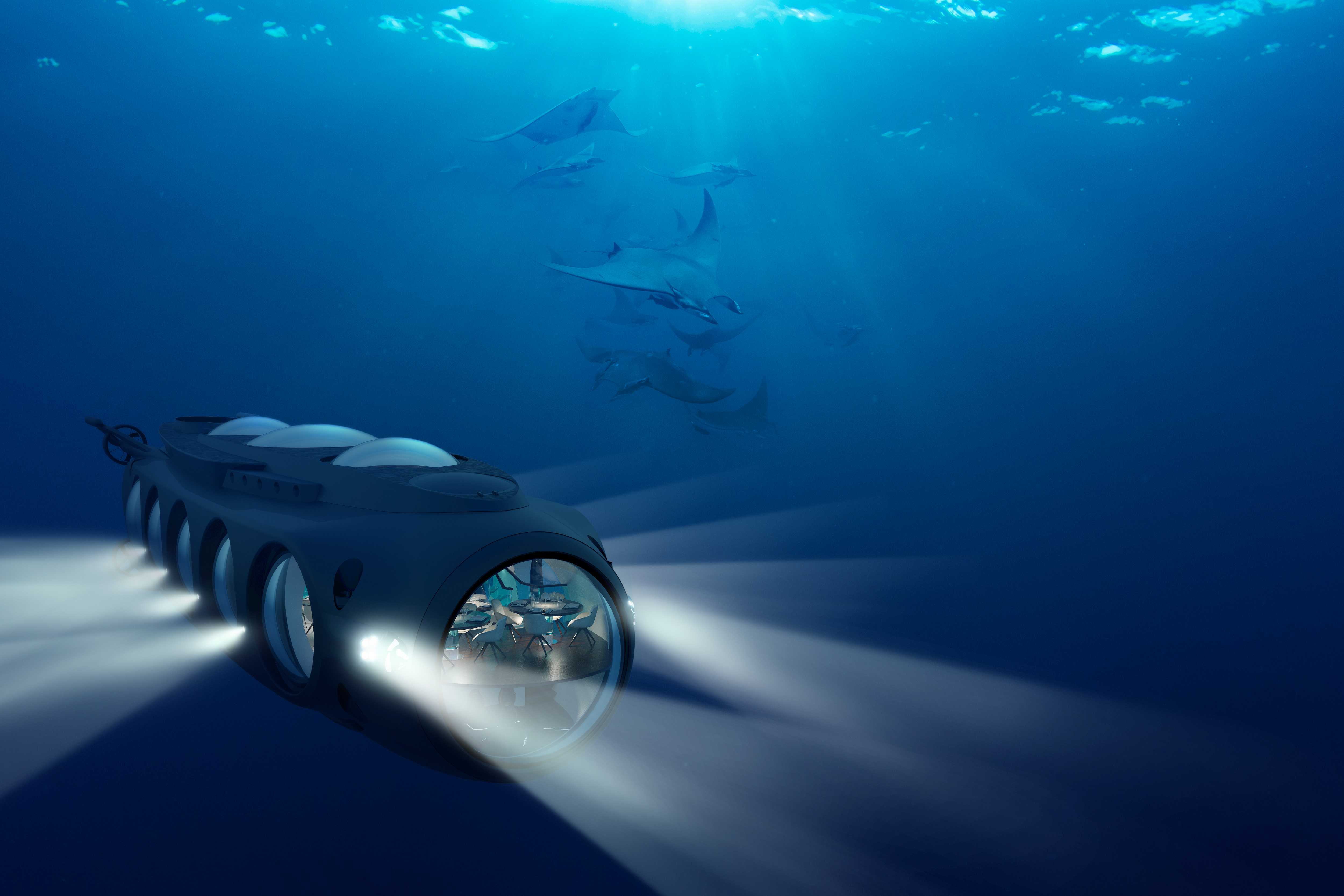 Представлен проект роскошной подводной лодки UWEP