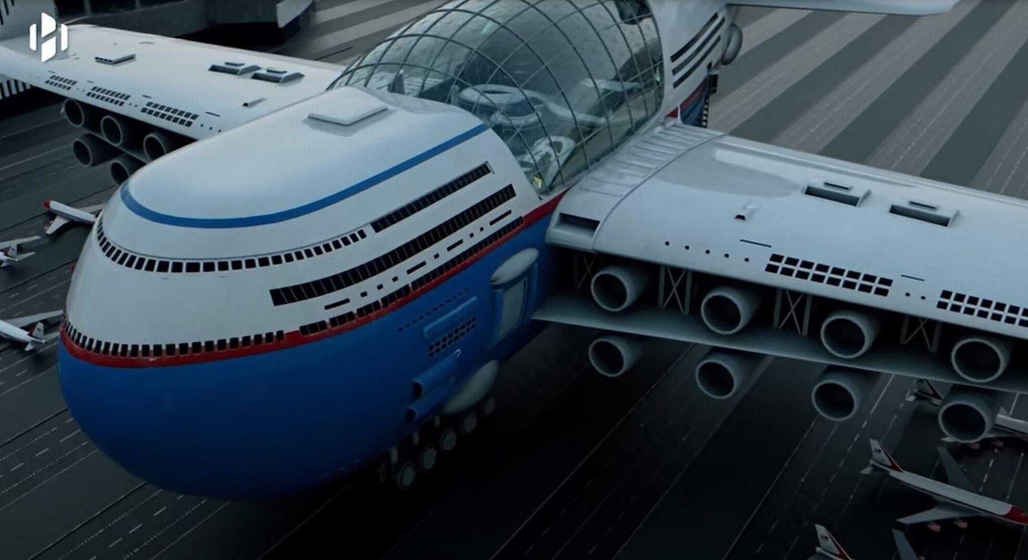 Представлен концепт гигантского реактивного самолета Sky Cruise