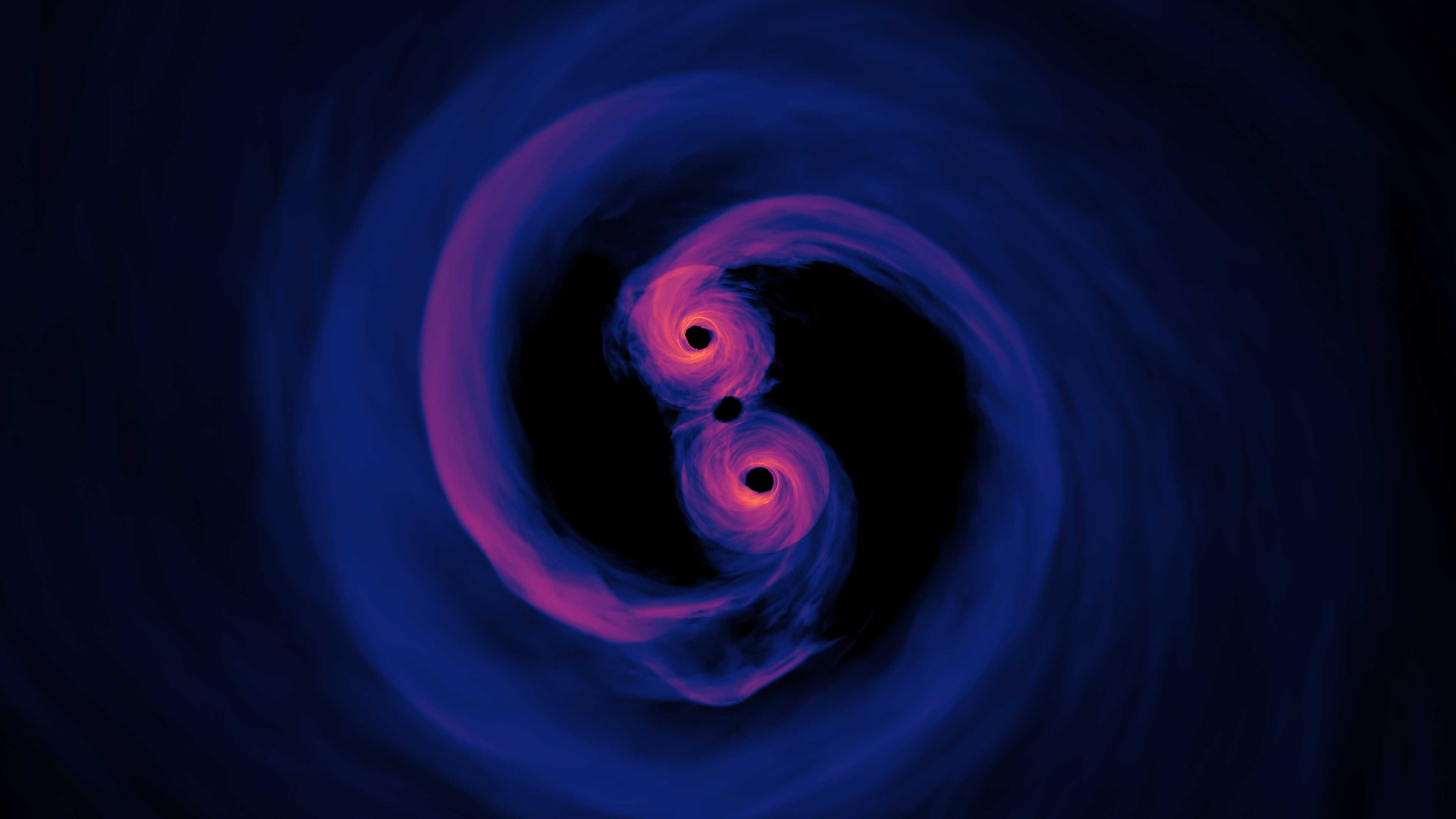 Рентгеновские наблюдения подтвердили скорое слияние пары сверхмассивных черных дыр в далекой галактике