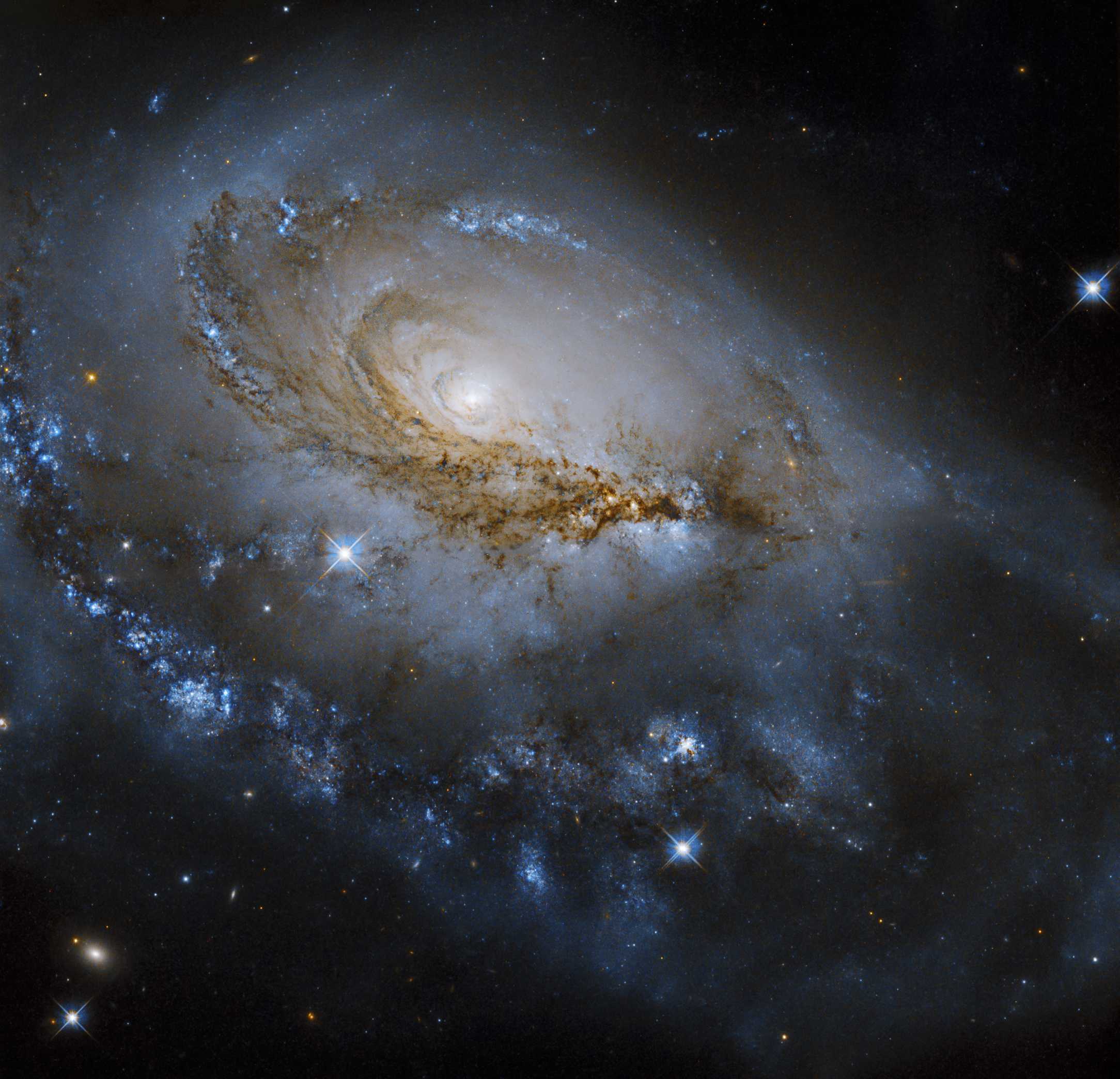 Новое изображение галактики NGC 1961 в созвездии Жираф