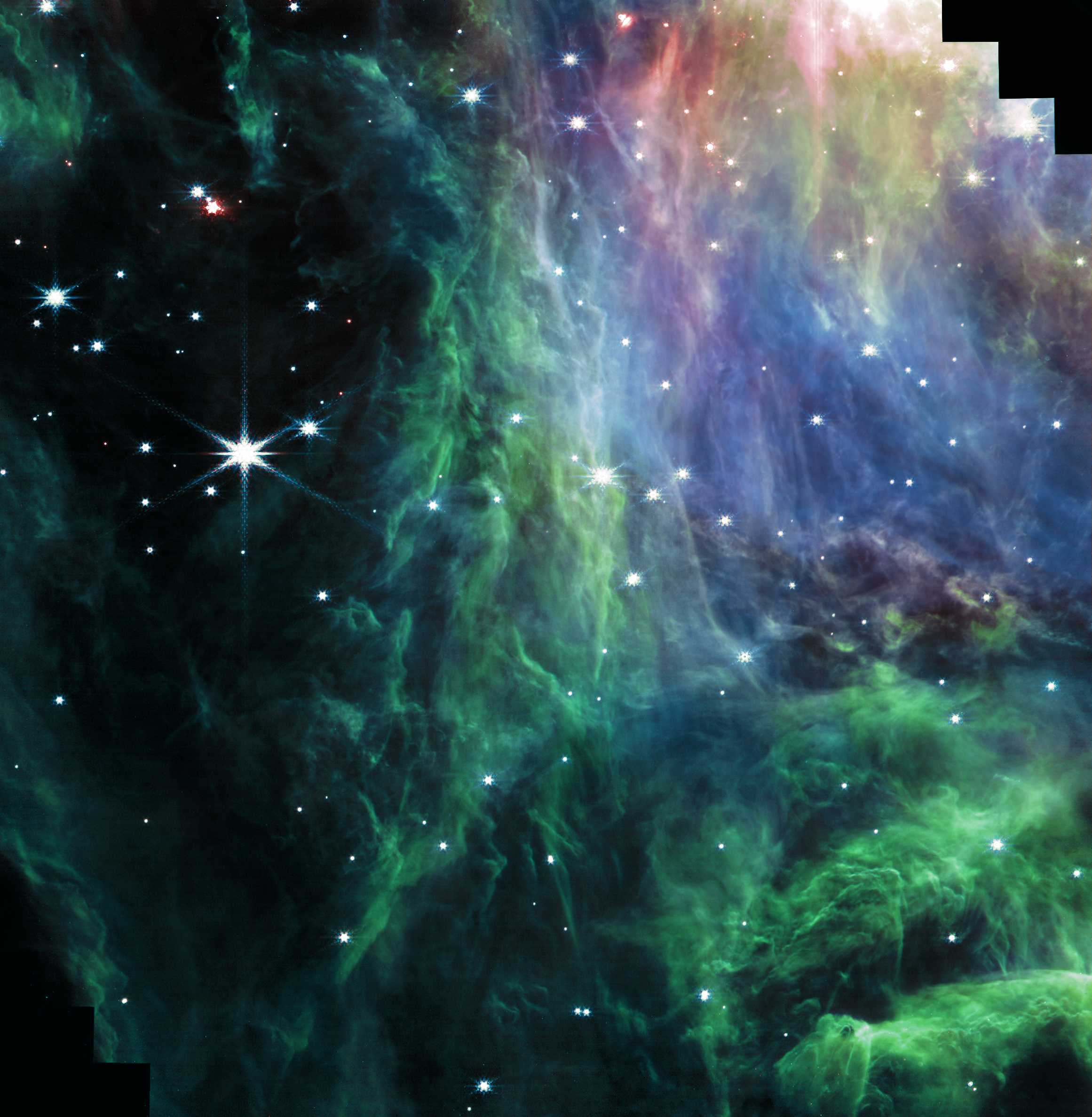 «Джеймс Уэбб» разглядел протозвезды в пылевых коконах в туманности Ориона