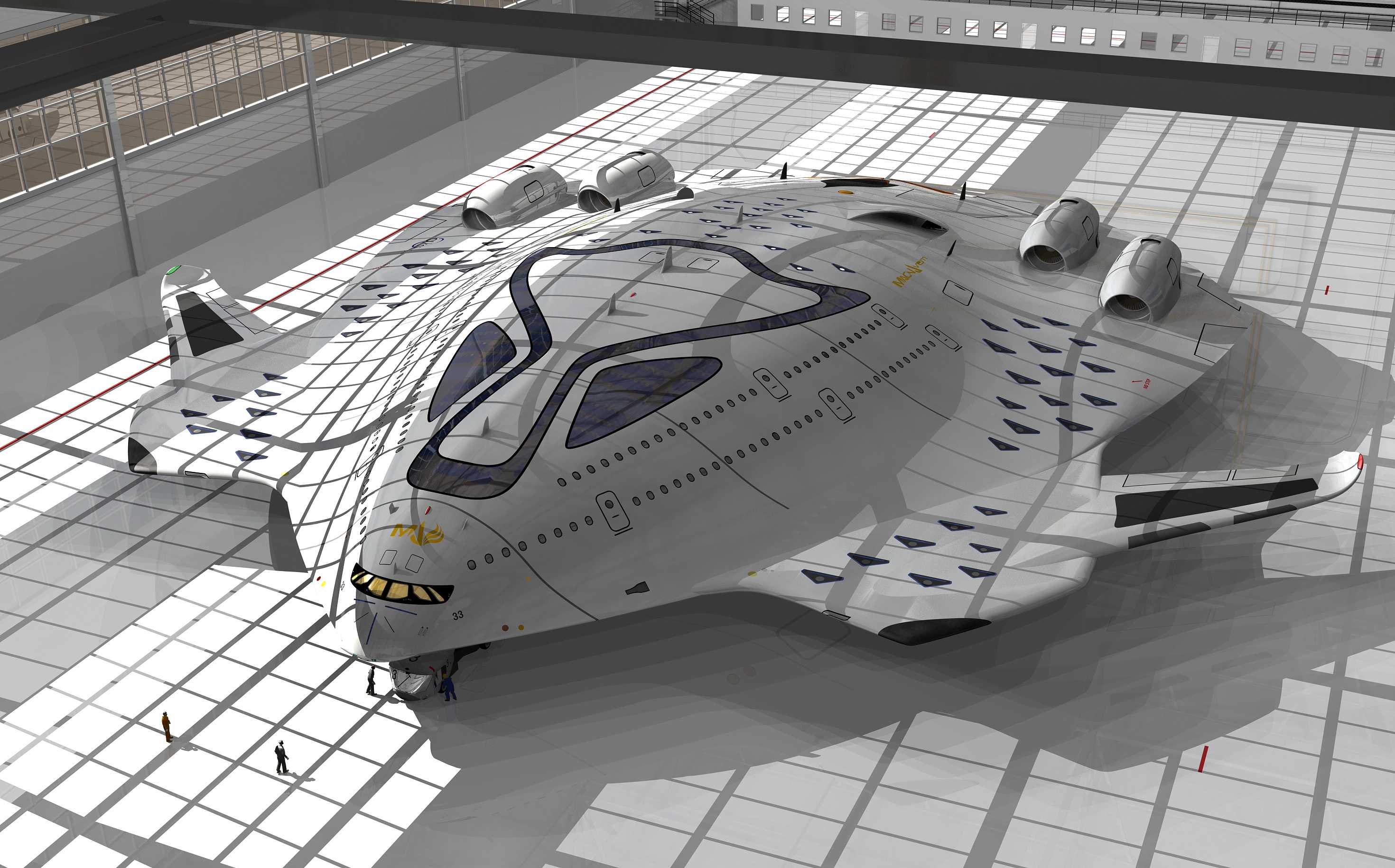Небесное чудовище: представлен концепт сверхзвукового пассажирского авиалайнера с ядерной силовой установкой