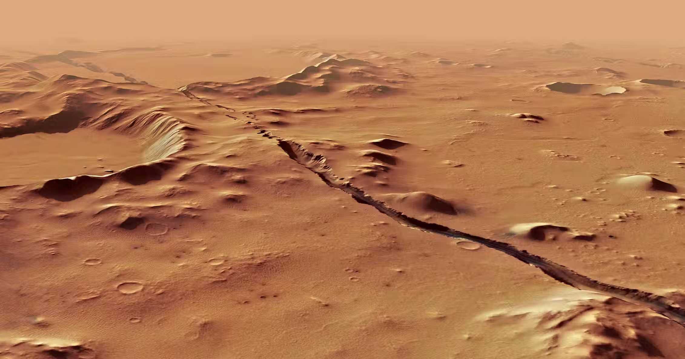 Под марсианской равниной обнаружили поток расплавленной магмы