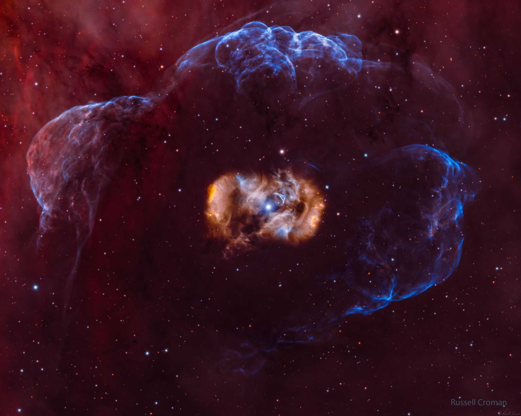 Яйцо Дракона и туманность NGC 6164