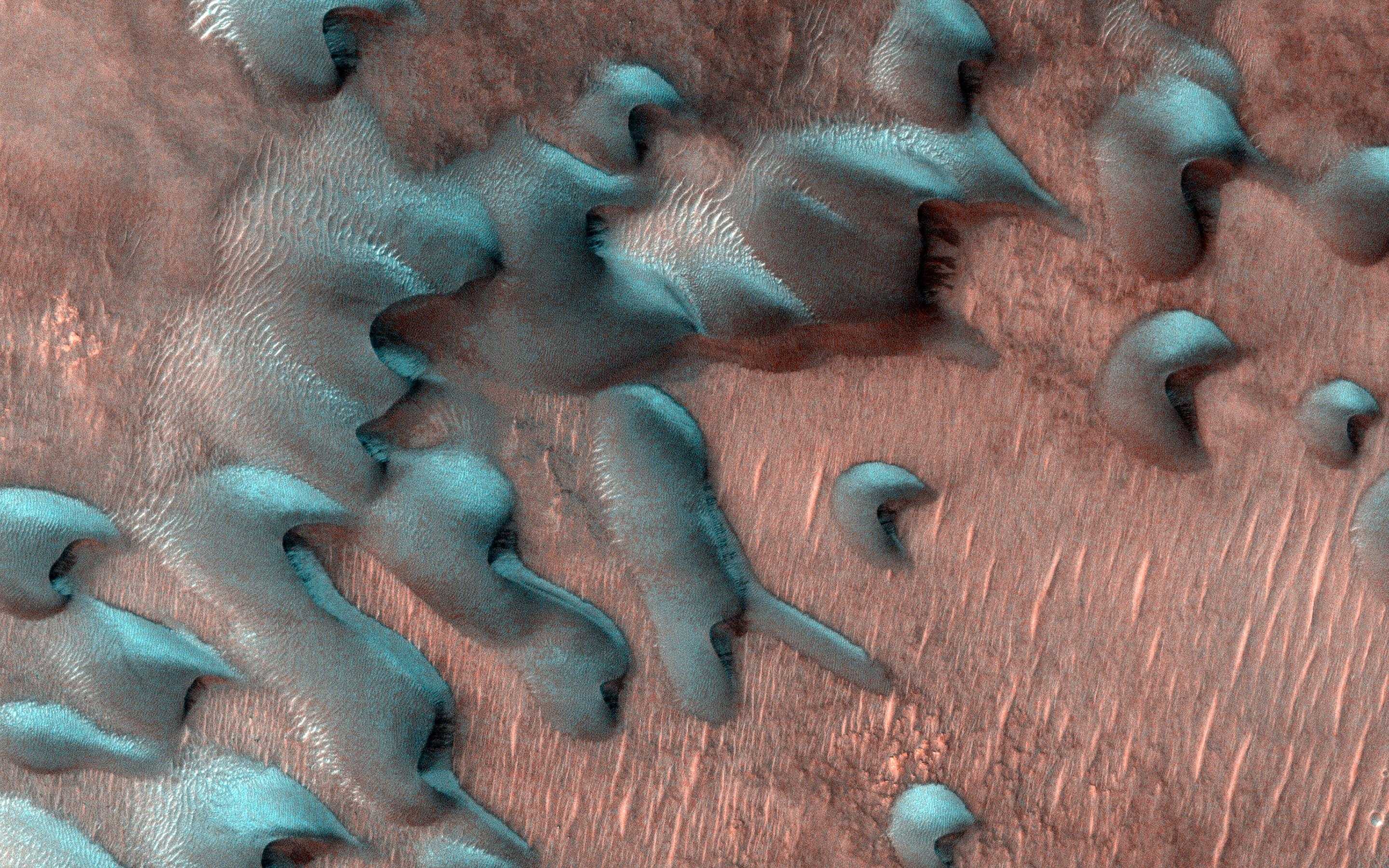 NASA показало зимние пейзажи Марса