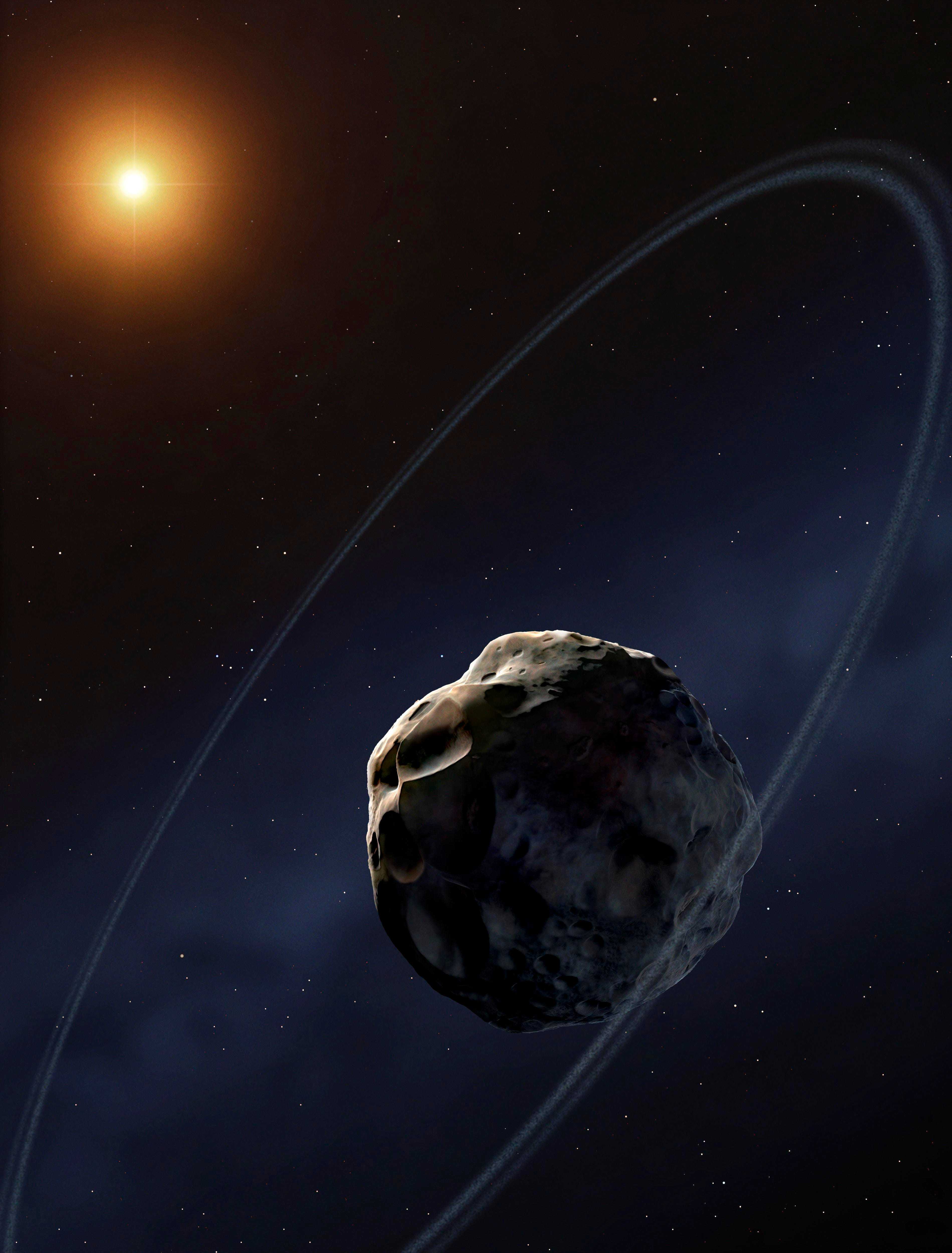 Космический телескоп разглядел кольца астероида Харикло