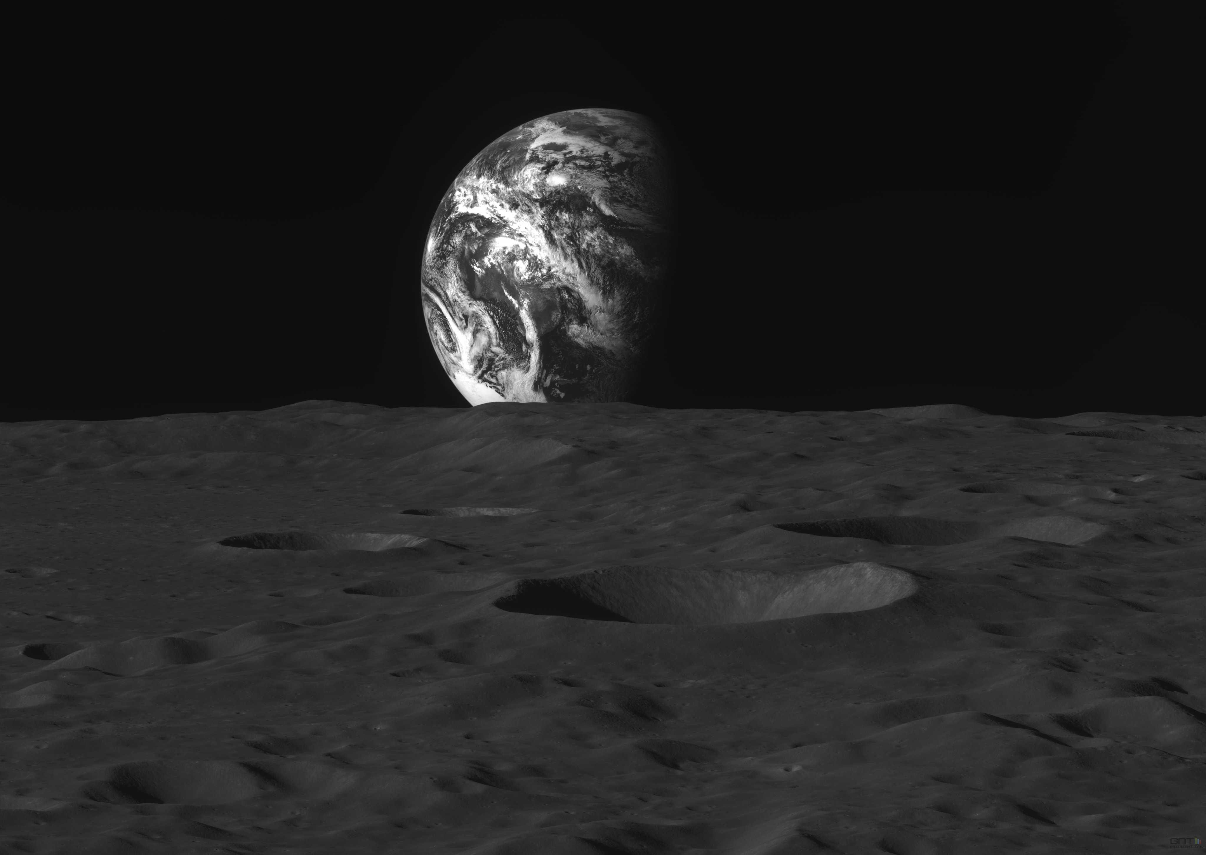 Первый южнокорейский лунный зонд «Данури» увидел восход Земли с Луны