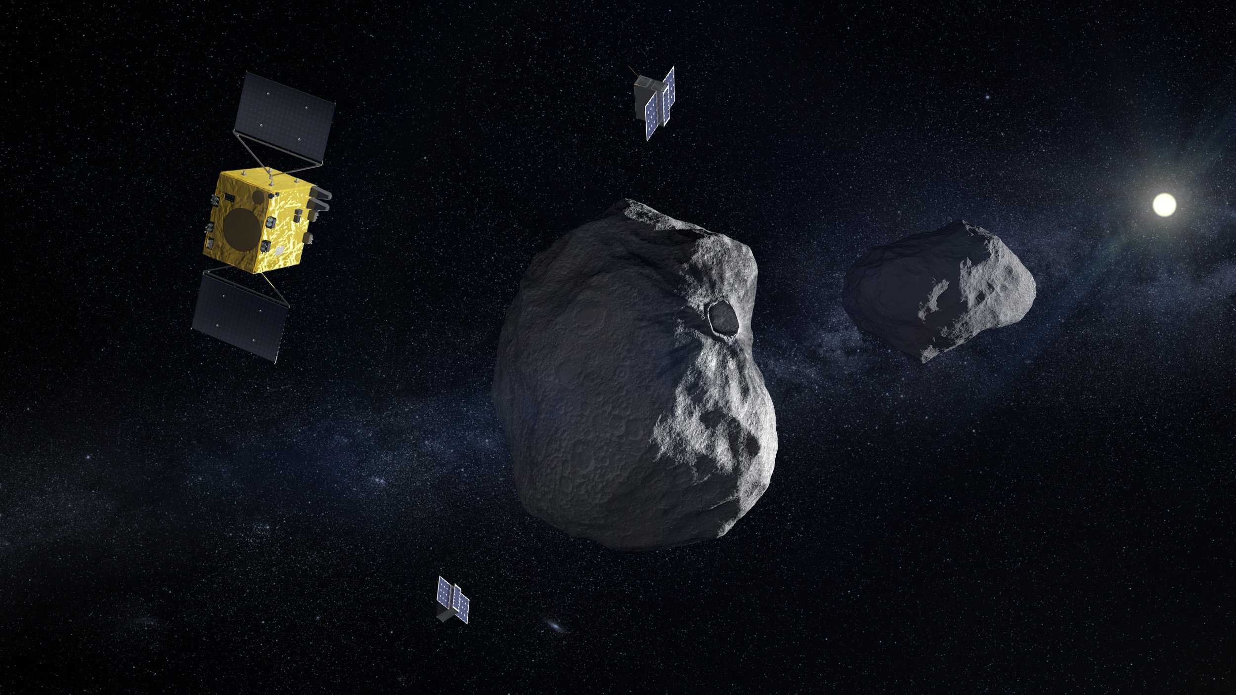 К протараненному астероиду отправится ещё один космический корабль
