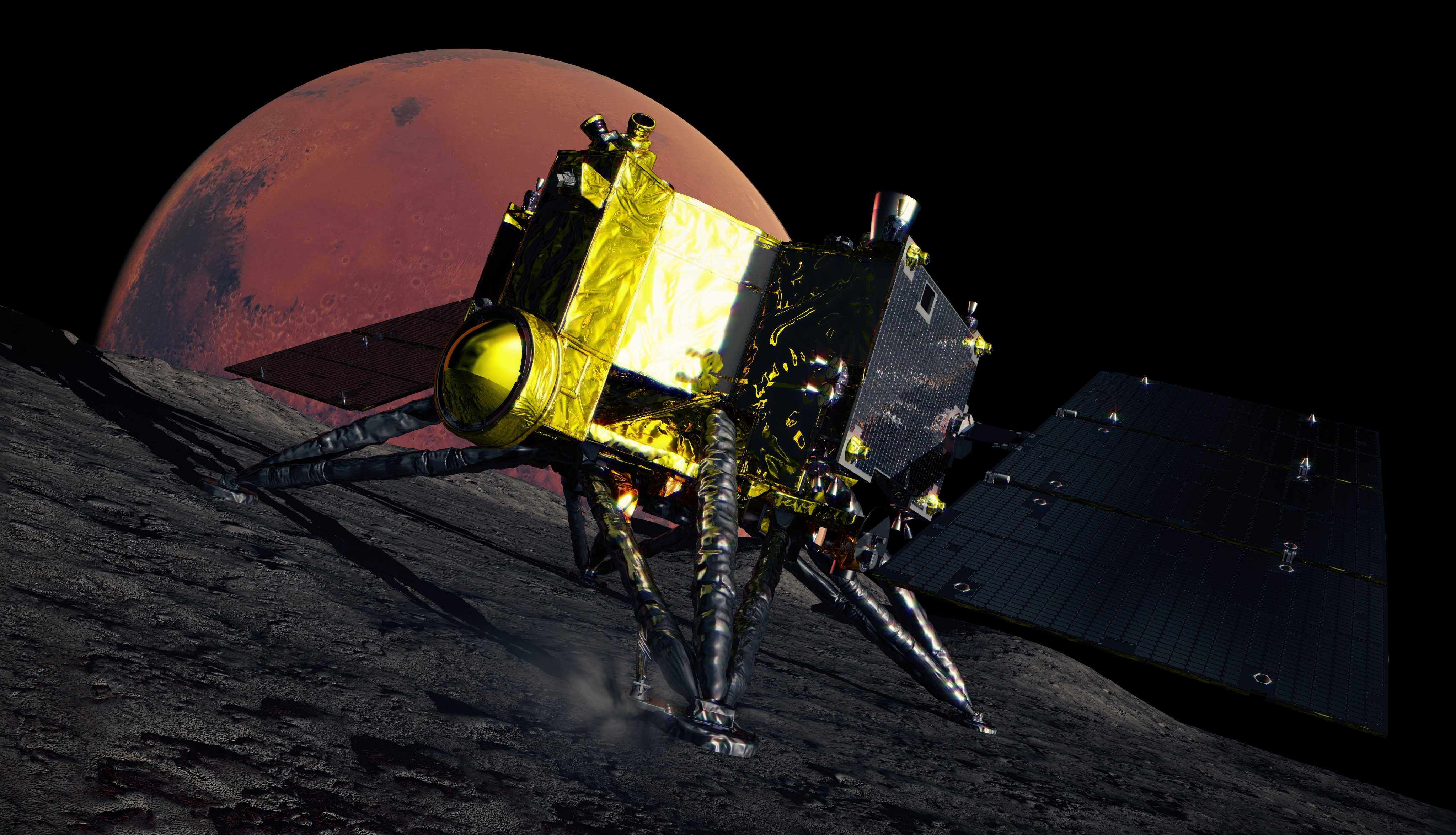 NASA вместе с Японией планируют провести сбор первых образцов грунта спутника Марса Фобоса
