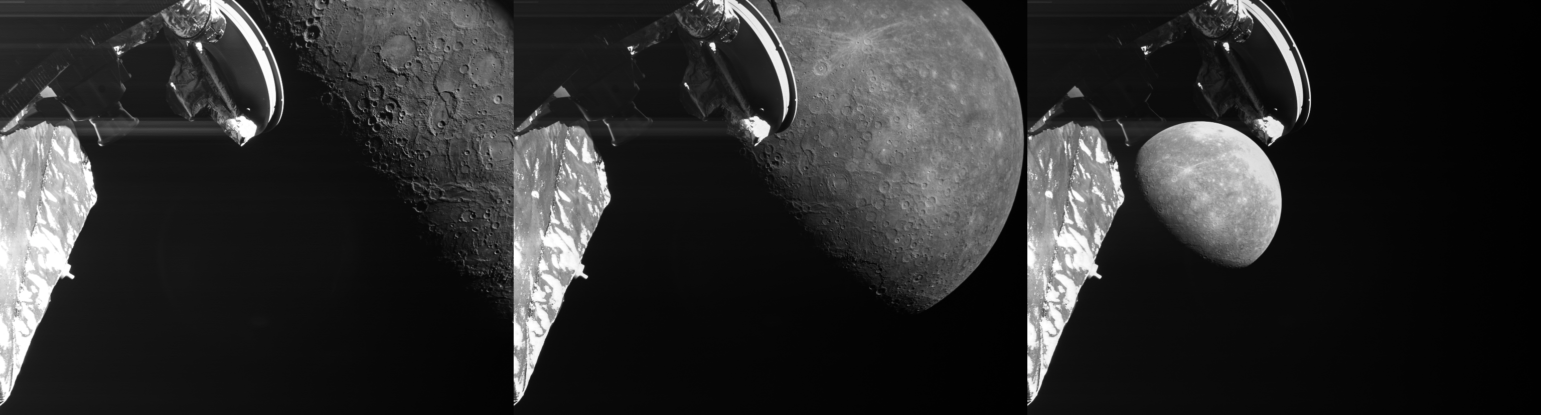 Зонд BepiColombo получил новые снимки поверхности Меркурия