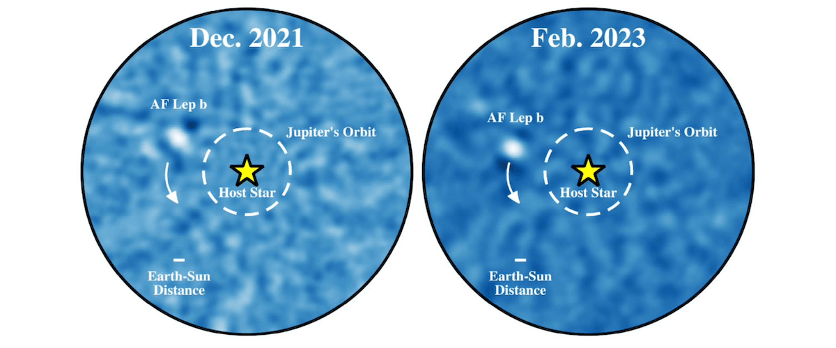 Обсерватория Кека напрямую рассмотрела экзогиганта AF Зайца b