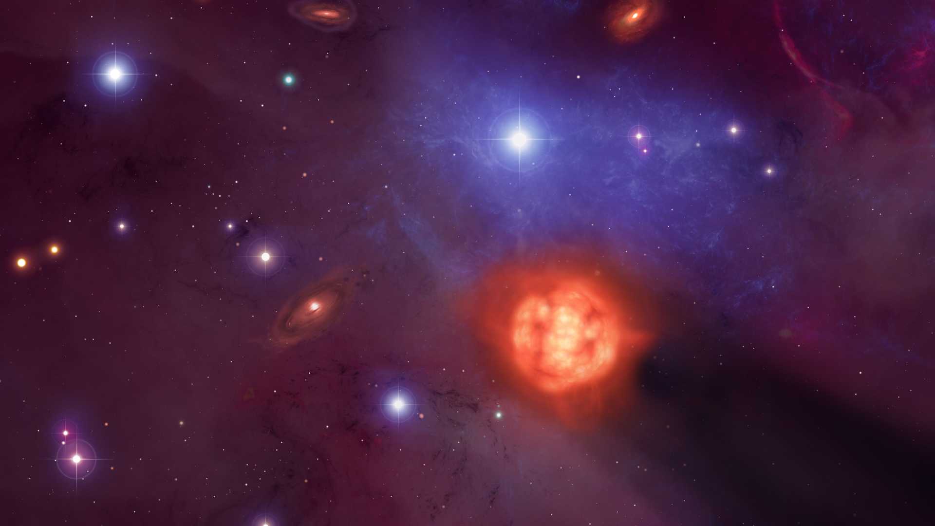 Астрономы заметили умирающую звезду среди молодых светил «звездной колыбели