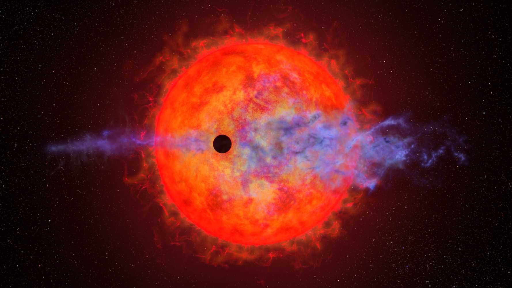 Телескоп «Хаббл» увидел, как звезда AU Микроскопа «терроризирует» свою планету