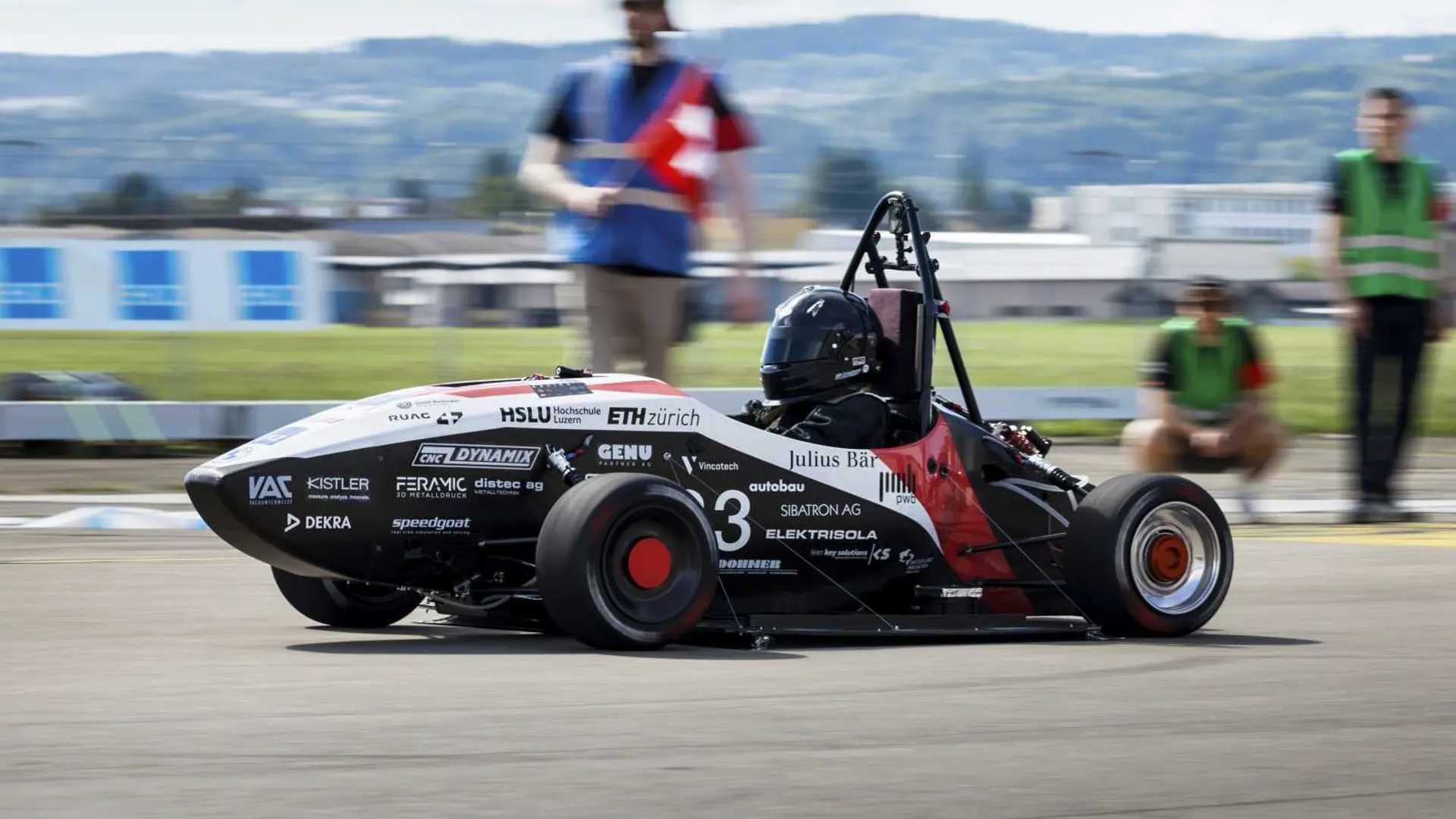 Швейцарский электромобиль «Mythen» разогнался от нуля до ста километров в час за 0,956 секунды