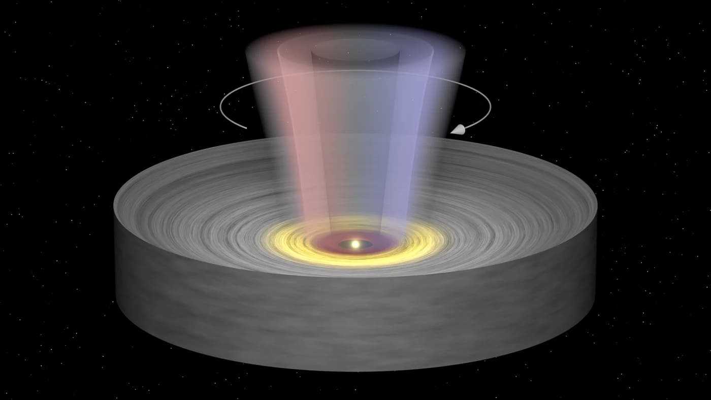 Астрономы подтвердили, что дисковый ветер не дает звезде «разлетаться в стороны»