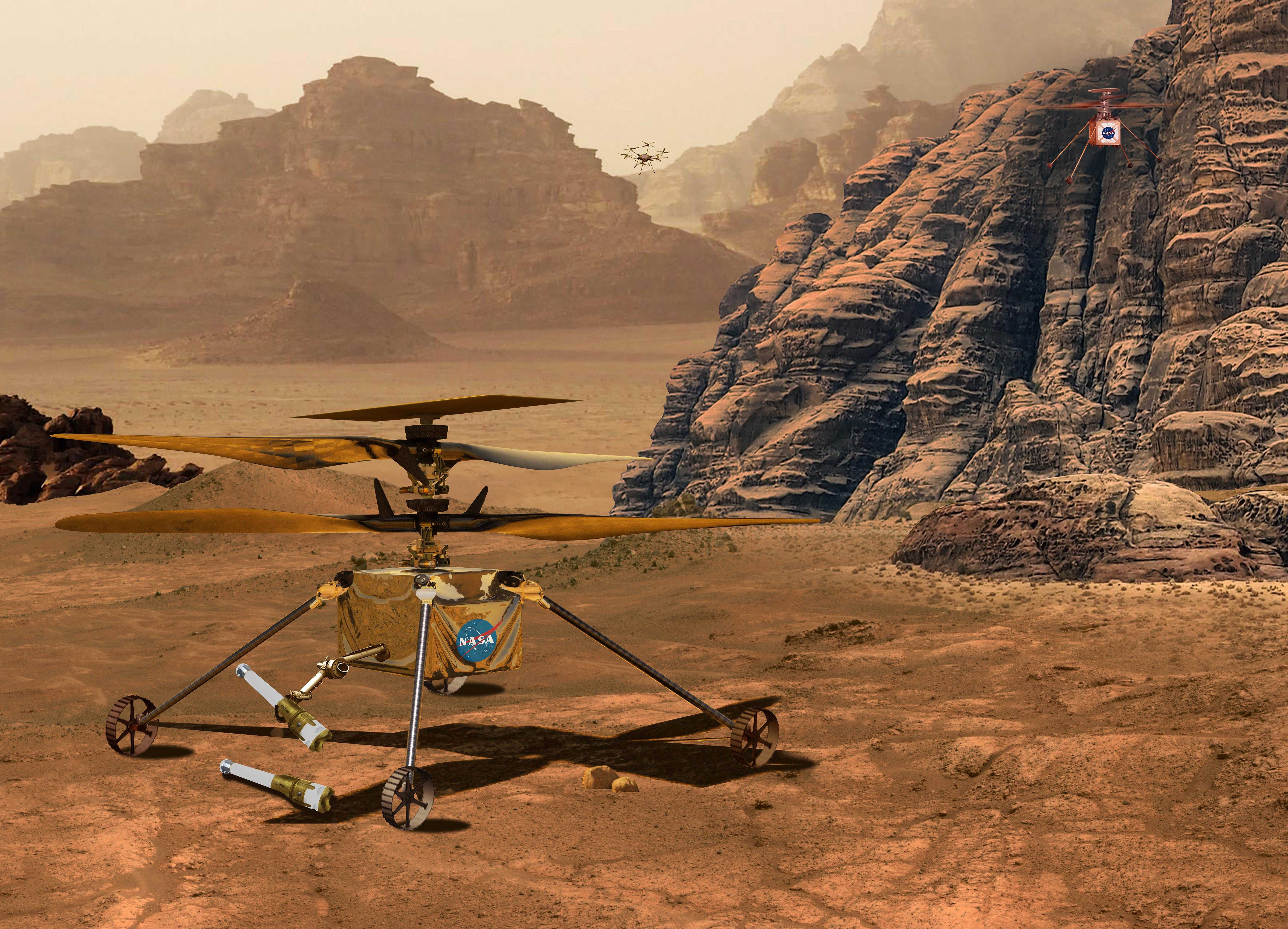 Инженеры NASA испытывают прототип нового вертолета для Марса