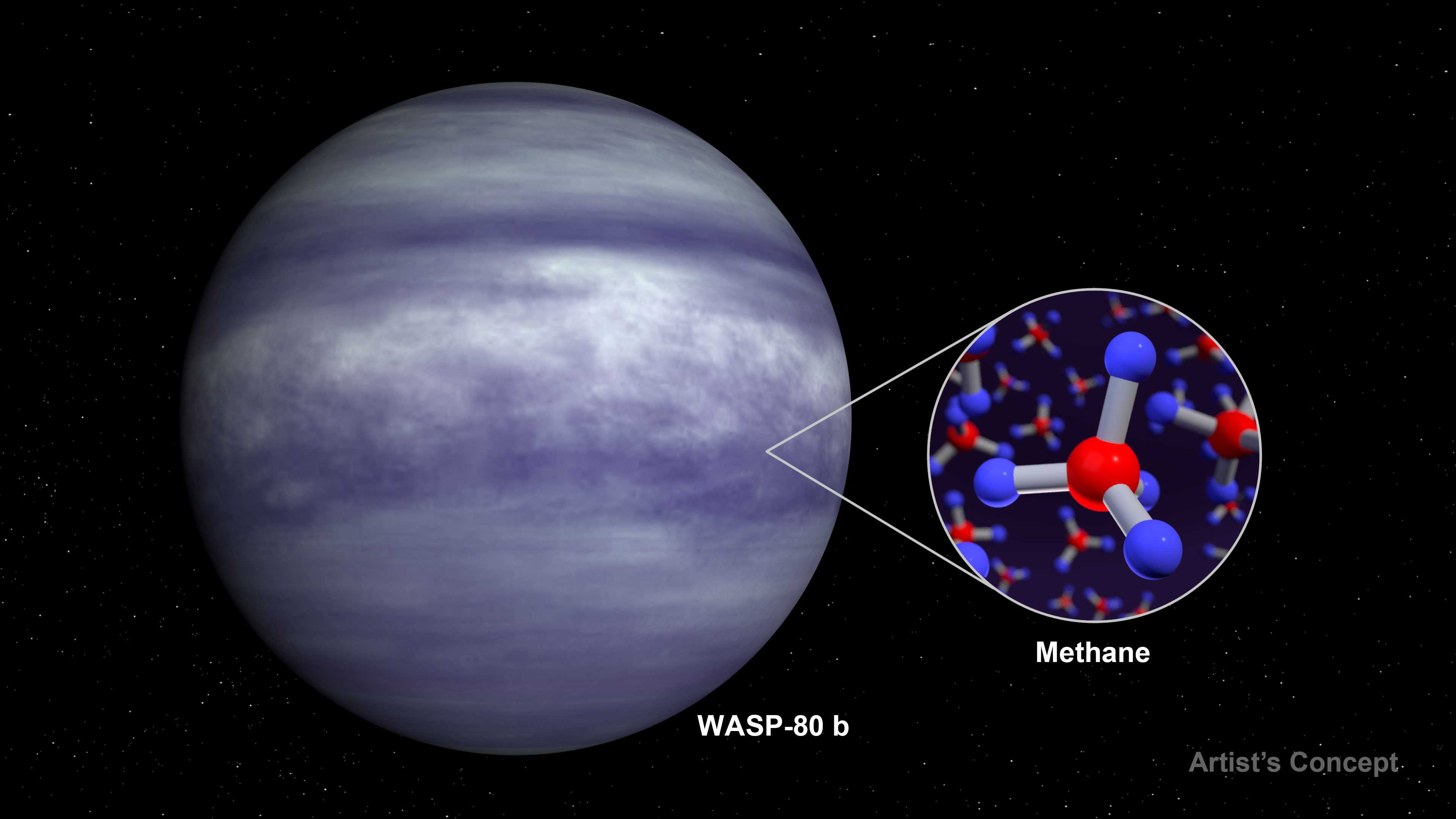 «Джеймс Уэбб» впервые достоверно нашел метан в атмосфере теплого юпитера