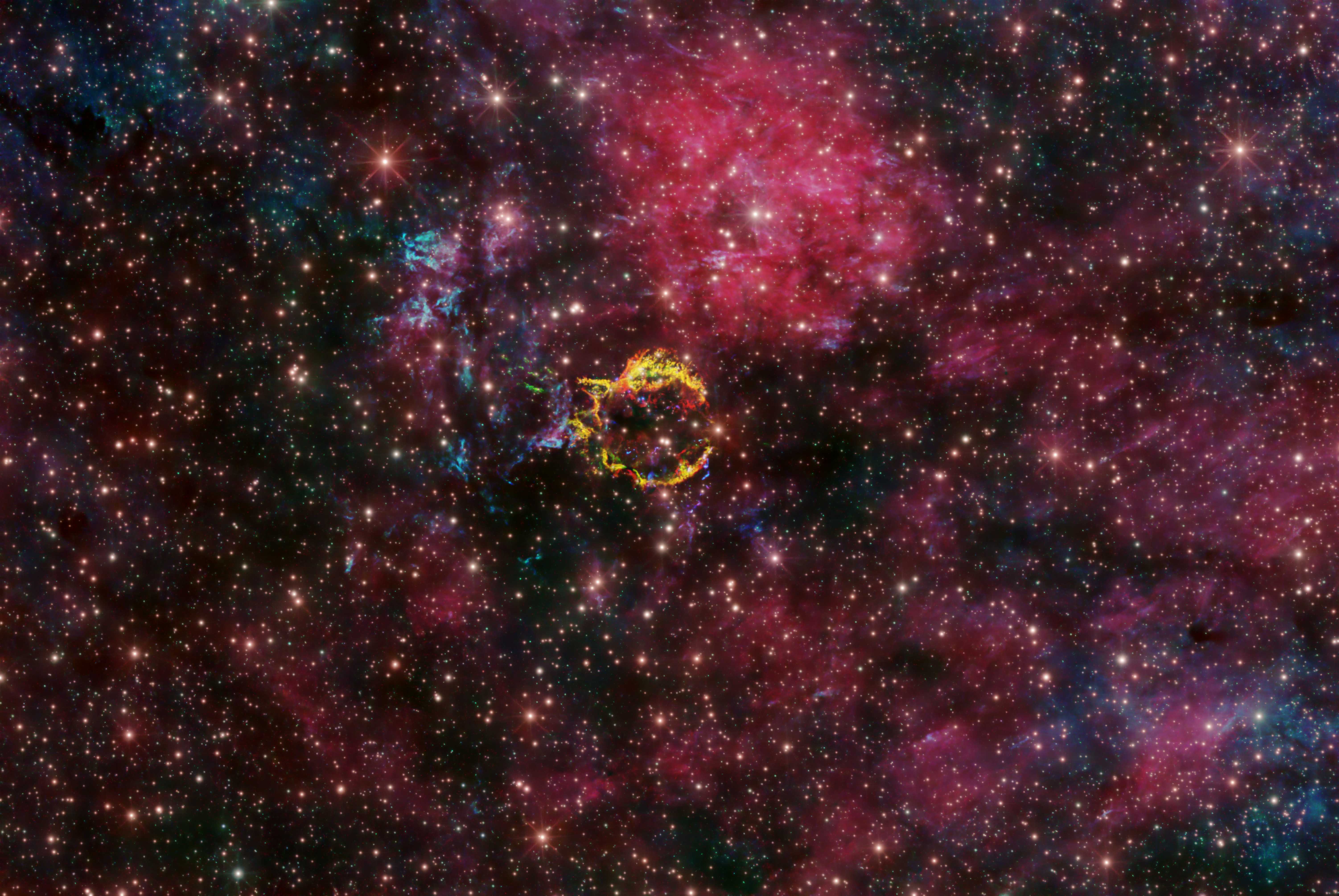 Астрофотографы запечатлели остаток сверхновой Кассиопея А