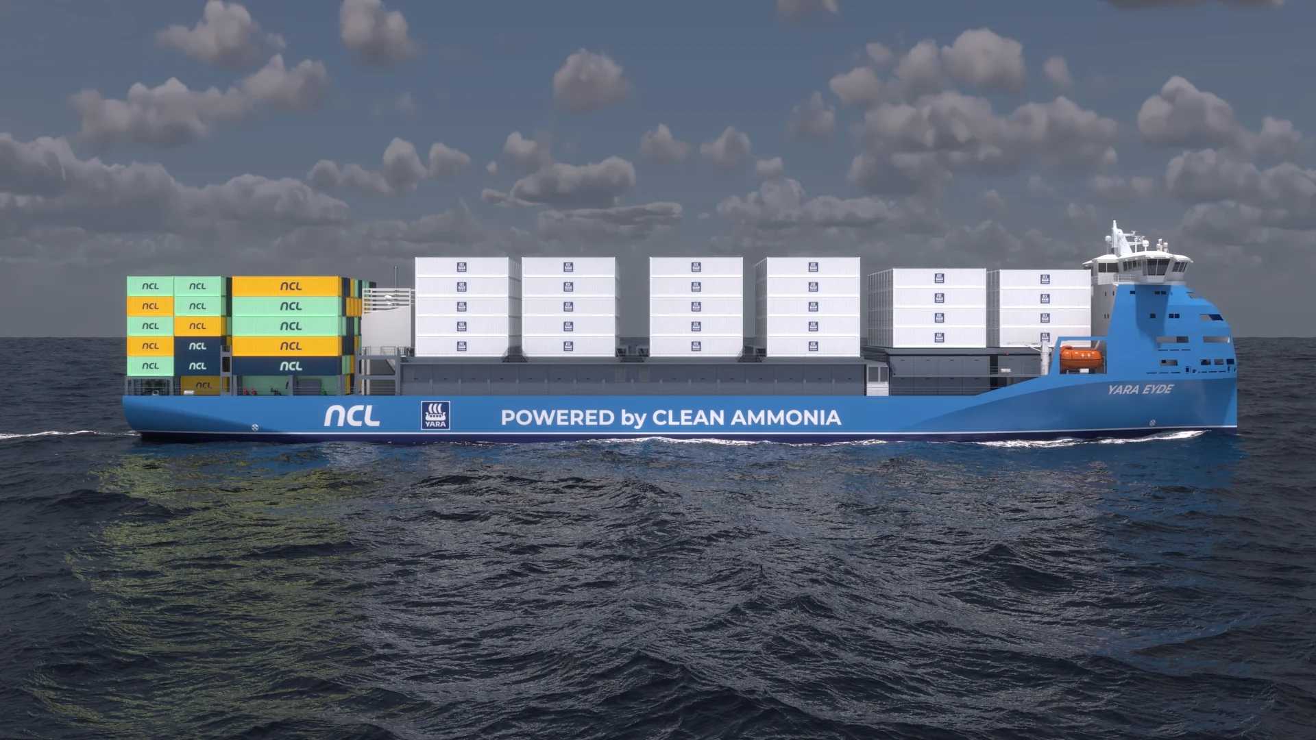 В борьбе за экологию норвежцы построят первый в мире контейнеровоз Yara Eyde на аммиаке