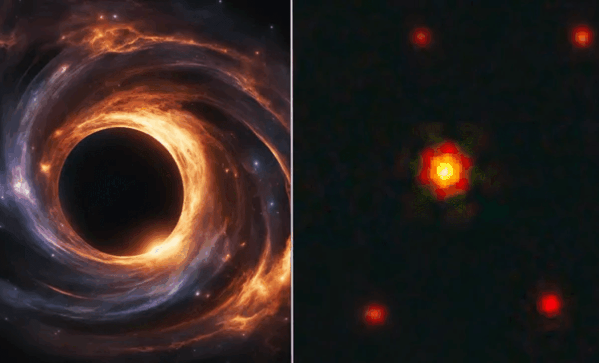 Астрономы отыскали среди маленьких красных точек большую Астрономы отыскали среди маленьких красных точек большую