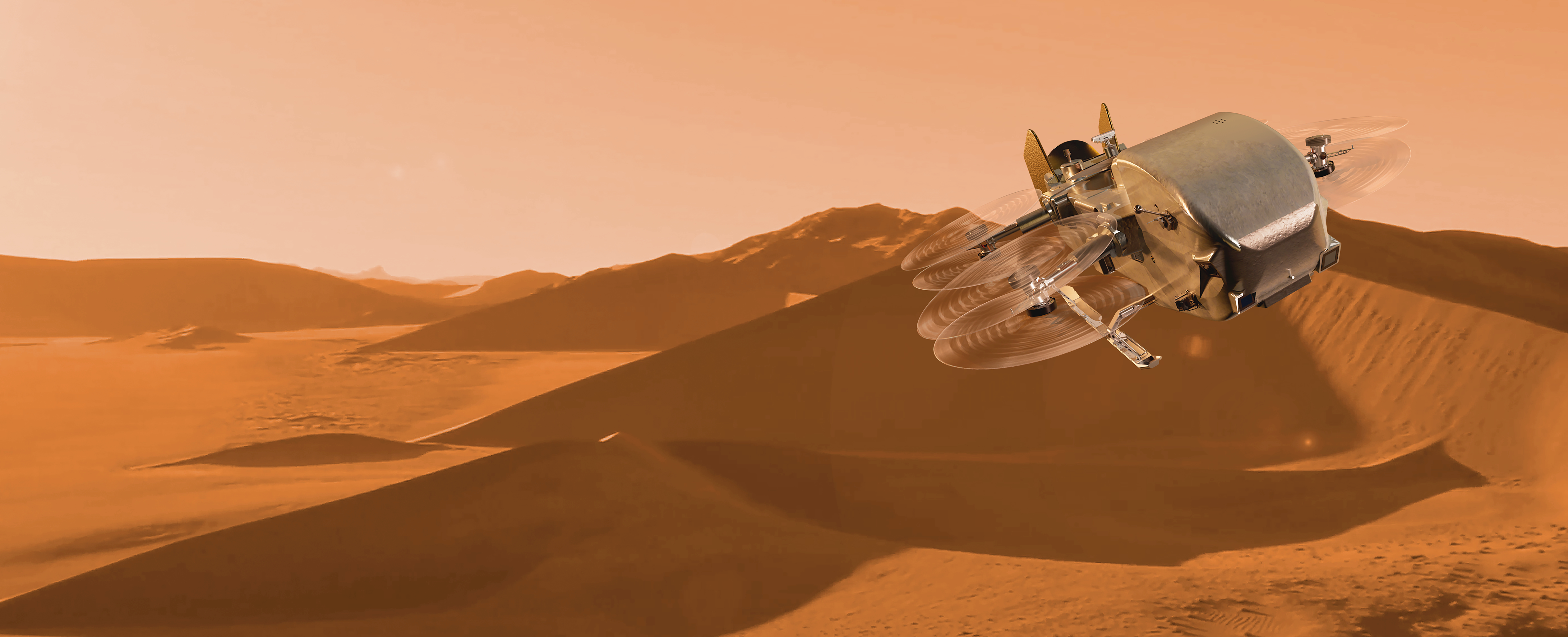 Квадрокоптер Dragonfly Дорога на Титан: в NASA испытали компоненты дрона Dragonfly